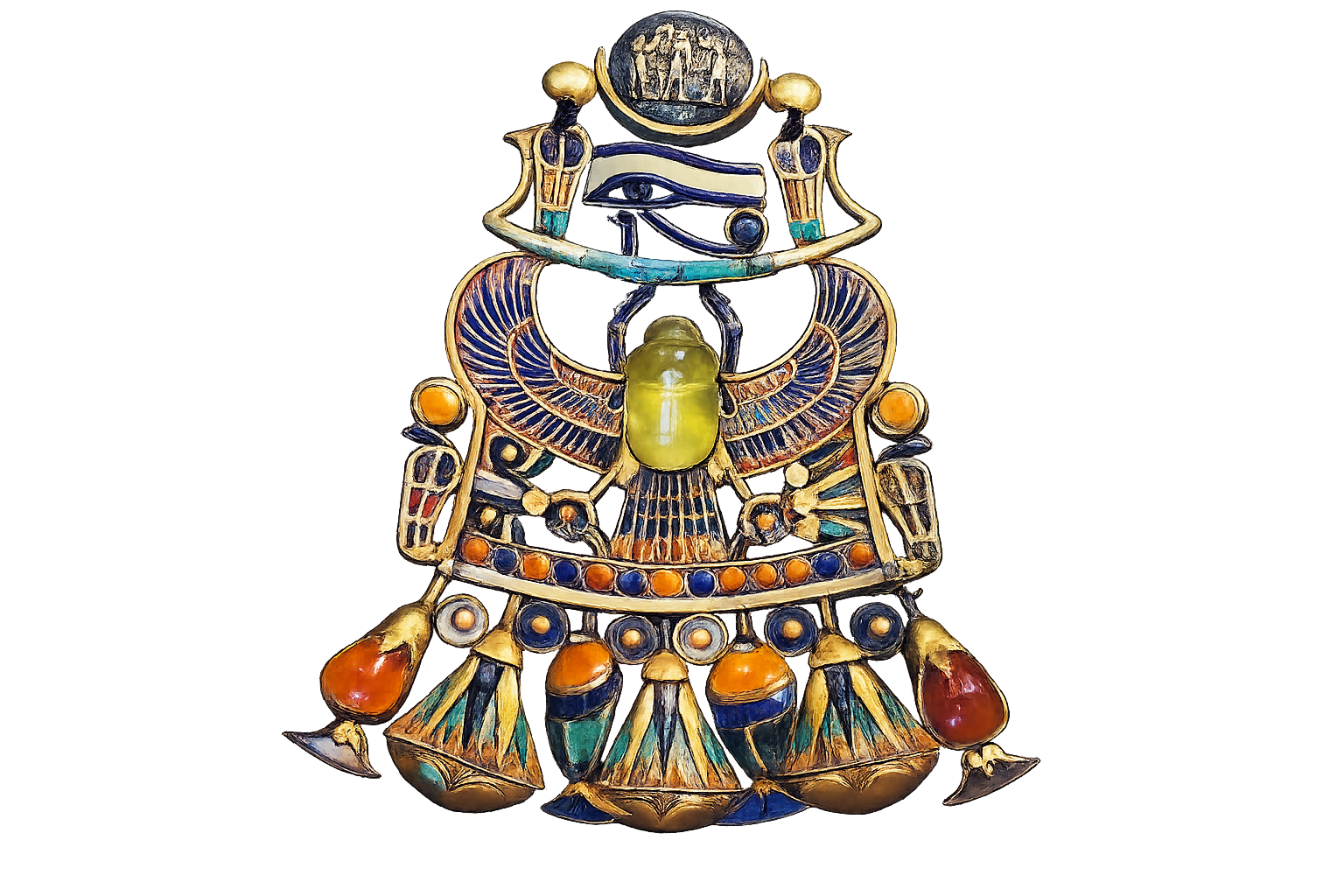 King Tut Libyan Glass Burial Brooch
